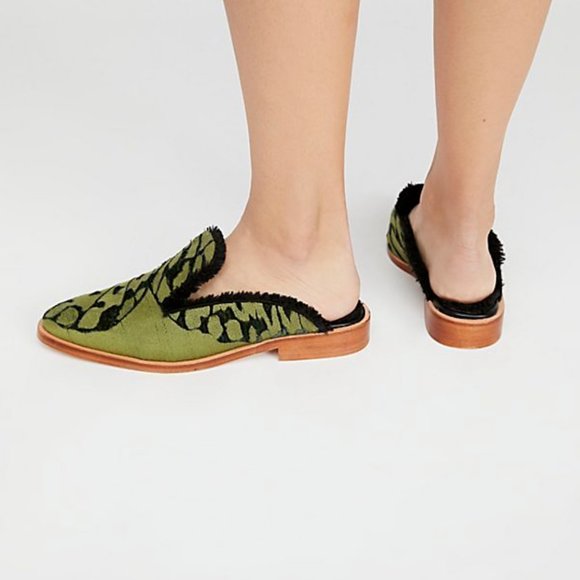 Free People Butterfly Effect Faux Fur Mule Shoes - Picture 3 of 7